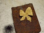★真鍮のチョウチョブローチ