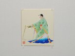 日本画色紙 「浦安の舞」の画像