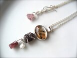 Earth Drops Necklace/Garnetの画像