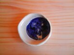 月に猫のいる豆皿:5の画像