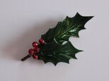 柊ブローチ①