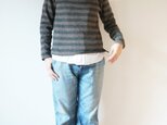 wool/linen Border 長袖 トップス LADY'Sの画像