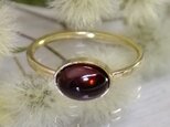 ガーネット＊14kgfアンティーク調リング