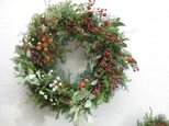 f様御予約Happy Christmas-wreathの画像
