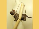 猫ショルダー バッグ Kitten Shoulder ブラウンの画像
