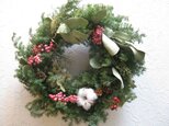 ペッパーベリーとユーカリのChristmas-wreathの画像