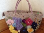 FULL BLOOM BAG＊花ざかりバッグ・ベージュの画像