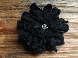 革花のヘアーコーム(パール) 3Lサイズﾞ 15山 ブラックの画像
