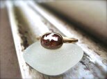 Red Brown Diamond Ring 14kの画像