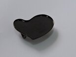 再再々販！！【帯留め】ハート　（ブラック）