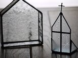 【再販】ステンドグラス　キャンドルホルダー教会1の画像