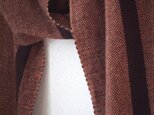 「Ｙさまご依頼品」手織りカシミアマフラー・・ワンストライプ