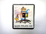 フィンランド「童話」切手ブローチ707の画像