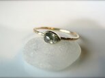 Silver Pear Sideway Diamond Ringの画像