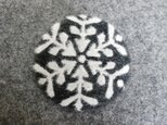 雪柄ブローチ大きいサイズⅢ