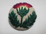 SOLD OUTアザミの刺繍ブローチ