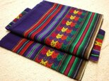 色鮮やかペルー織物作り帯（むらさき）の画像