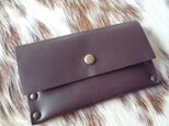 90★チョコ色本革のカードケース？小物入れ？