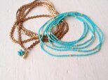 特価品★ レイヤードネックレス turquoiseの画像