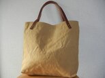 Leather Hand 03 Tote Bag　ミロバラン染めの画像