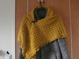 モヘア糸の三角ショール