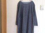 まいにちの、ワンピース スラブデニム ネイビー