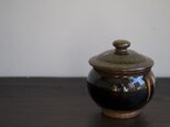 石州嶋田窯　[蓋つぼ　丸小_b(茶）]の画像