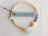 フランスアンティークビーズのglassbraceletの画像