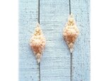 flower pierced earringsの画像