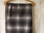 【SALE】チェックウールエジングショールの画像
