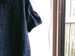 リネンパフ袖ブラウス