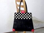 イタリア製／市松模様のバッグの画像