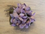 手染め・スミレのコサージュ淡色