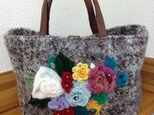 FUWA MOKO BAG＊ふわもこ花バッグの画像