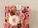 和風アレンジメント　花小箱（ピンク）