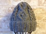 【セール】ニット帽アルパカ混　グレー
