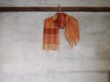 手織り/アルパ力muffler 温かいオレンジ(＋orimi)の画像