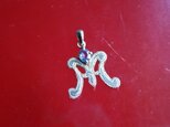 Initial Pendant 『M』 Sapphireの画像