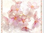 蓮と桜のかんざしの画像