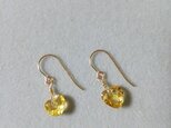 シトリンハートピアス