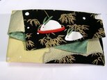 雪うさぎの素襖袋　　新品風呂敷と絹からリメイクの画像