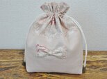 ご予約品 巾着袋 S パウダーピンクの画像