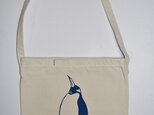 ペンギンショルダーバッグ、ナチュラル
