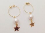 【送料無料】揺れるスターイヤリング