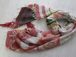 print shawl BIG cotton100 d01の画像