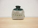 巾着 芽 リネンキャンバスの画像