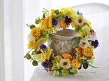 fruits　&　viola　wreath　　