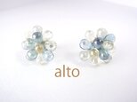 つぶつぶピアス☆LIGHT　BLUE