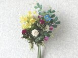 早春 野の草花ブーケ * シルクデシン製 ほか * コサージュの画像