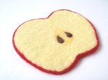 羊毛フェルトのコースター・りんごの画像